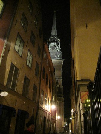 Around Gamla Stan this evening