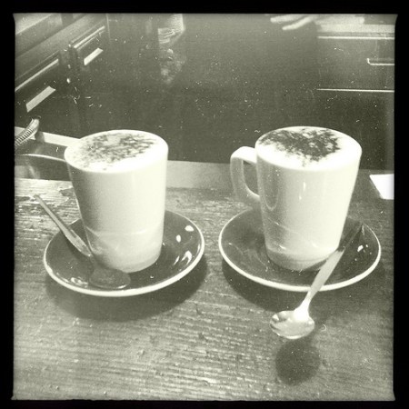 Dessert and writing at Clowns